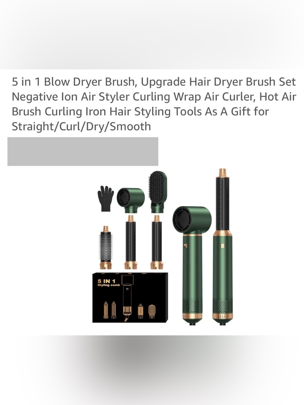 5 in 1 hair styler, new condition